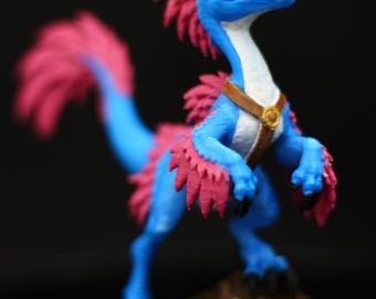 Hand-Painted Mongo Figure with Princess Donut | Dungeon Crawler Carl Shelf Decor LitRPG ( Custom Changeable Signs )