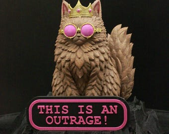 Hand-Painted Princess Donut Figure – Dungeon Crawler Carl Cat Shelf Decor LitRPG Bookish Gift