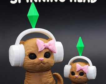 Sims Cat Fidget Clicker Spinner Desk Toy Anti-Stress Relief Gamer Gift Desk Accessorie