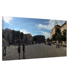 Sunny Vienna Canvas Print – European Cityscape Wall Art, FSC Wood Frame (Ready to Hang)