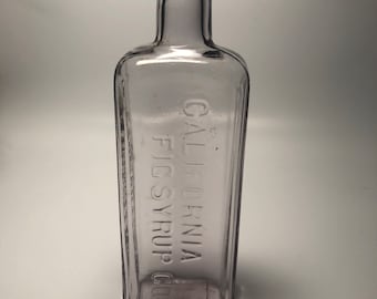 Vintage California Fig Syrup Bottle