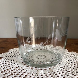 Vintage Princess House Open Ice Bucket Heritage Pattern-Vintage Barware