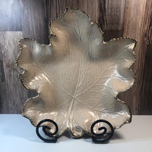 Vintage California Original Pottery Leaf Bowl