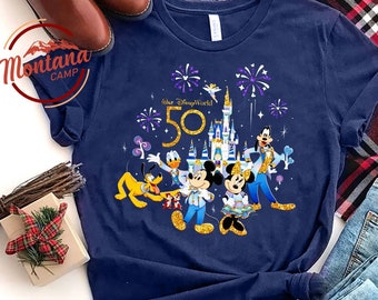 Disney World 50th Anniversary Shirt Magic Kingdom Shirt Epcot Shirt WDW 50th Anniversary Shirt Disney Family Shirts Disneyland Shirt