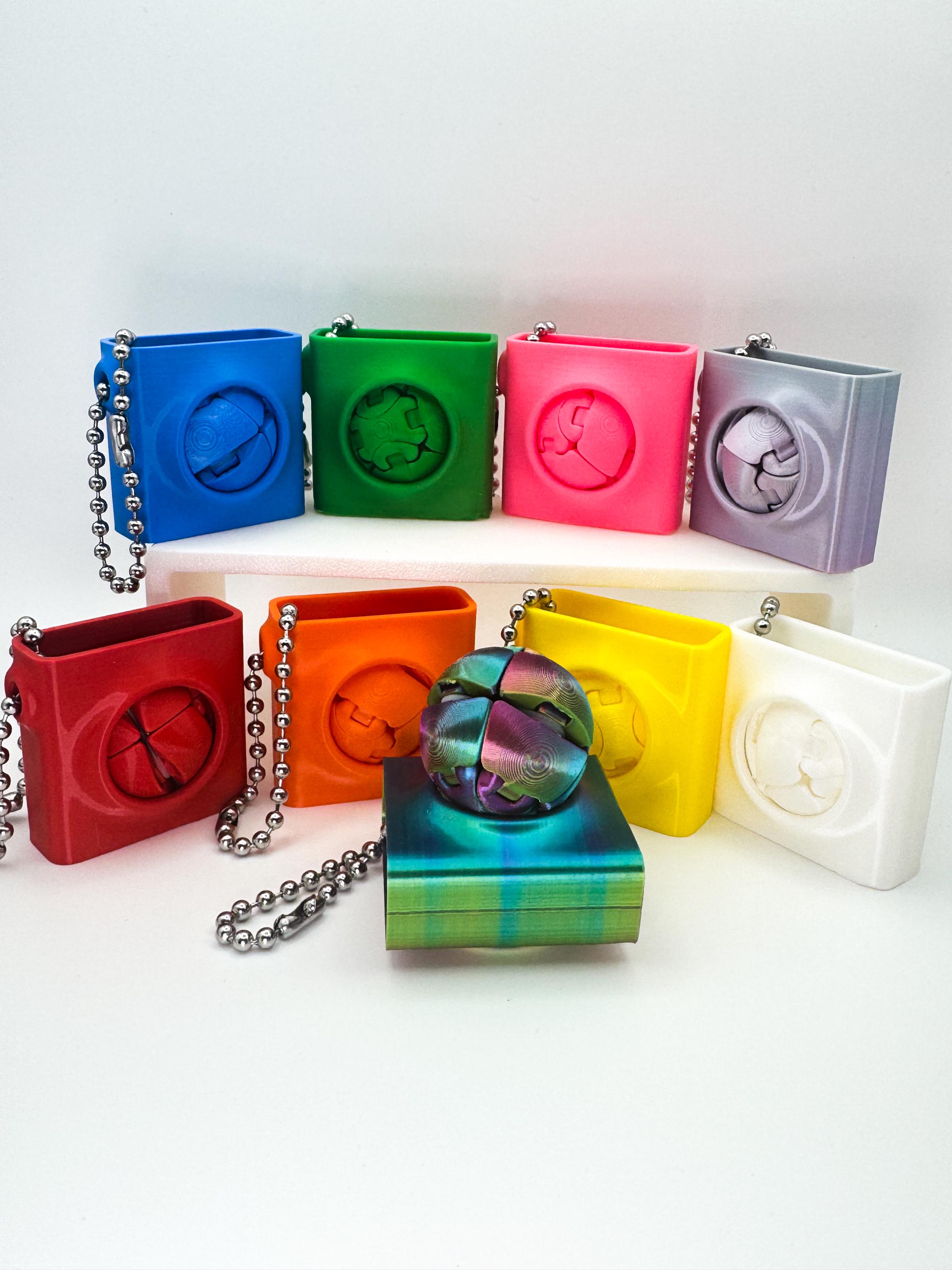 Zorbles Articulated Fidget Toy – 3D Printed Flexi Sphere • Custom