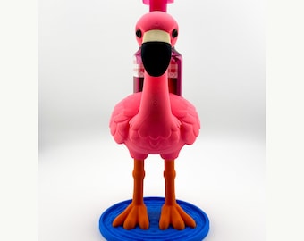 Flamingo Soap Holder - Fits Bath & Body Works Foaming Hand Soap Bottle - Pink Tropical Bathroom Decor - 3D Printed Kentucky Made