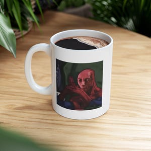 Spiderman Ceramic Mug, (11oz, 15oz), Marvel Mug image 1