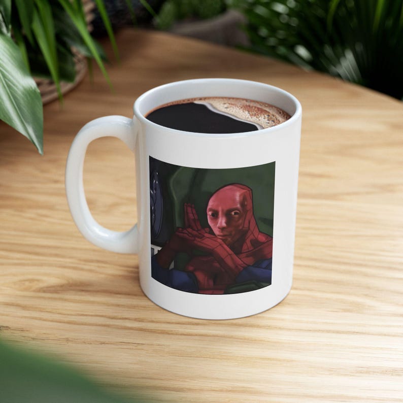 Spiderman Ceramic Mug, (11oz, 15oz), Marvel Mug image 1