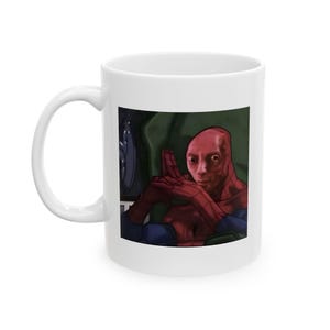 Spiderman Ceramic Mug, (11oz, 15oz), Marvel Mug image 3