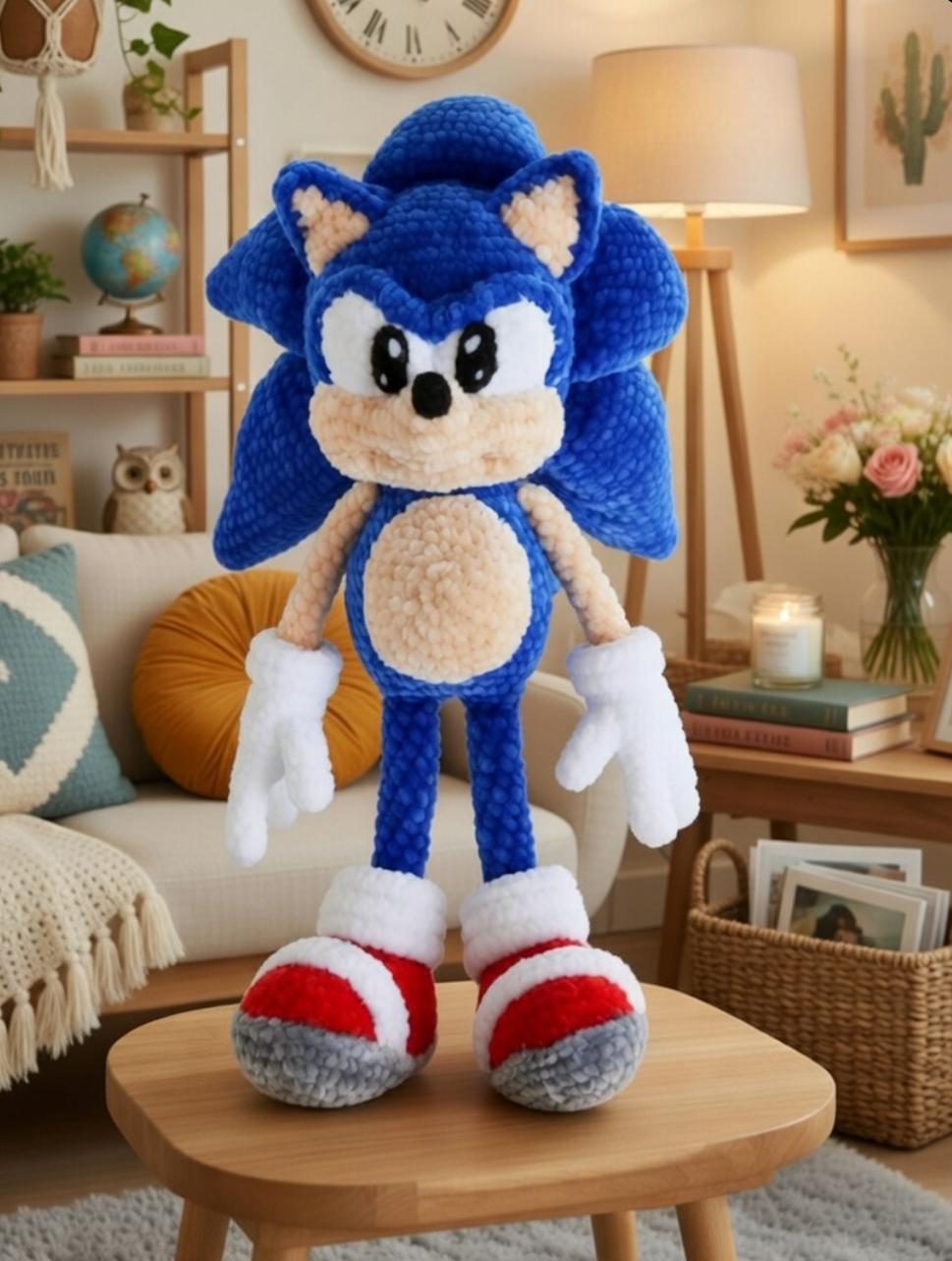 30 Sonic Crochet Patterns to Stitch for Fans of the Fastest Hedgehog 27 Sonic Amigurumi Crochet Pattern – Blue Hedgehog Plush