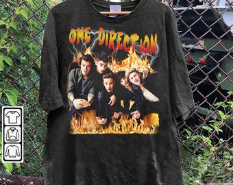 One Direction Vintage 90s Bootleg T-Shirt | One Direction Country Music Fan Gift | Trendy Streetwear Shirt | Retro Music Streetwear Tee