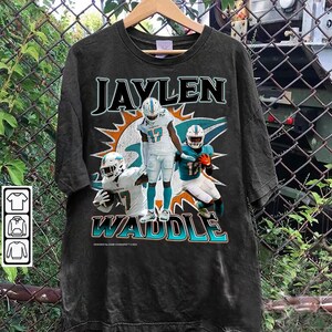 Camiseta vintage de los 90 de Jaylen Waddle (réplica) / Regalo para aficionados al fútbol americano de Jaylen Waddle / Camiseta urbana de moda / Camiseta urbana retro de fútbol americano