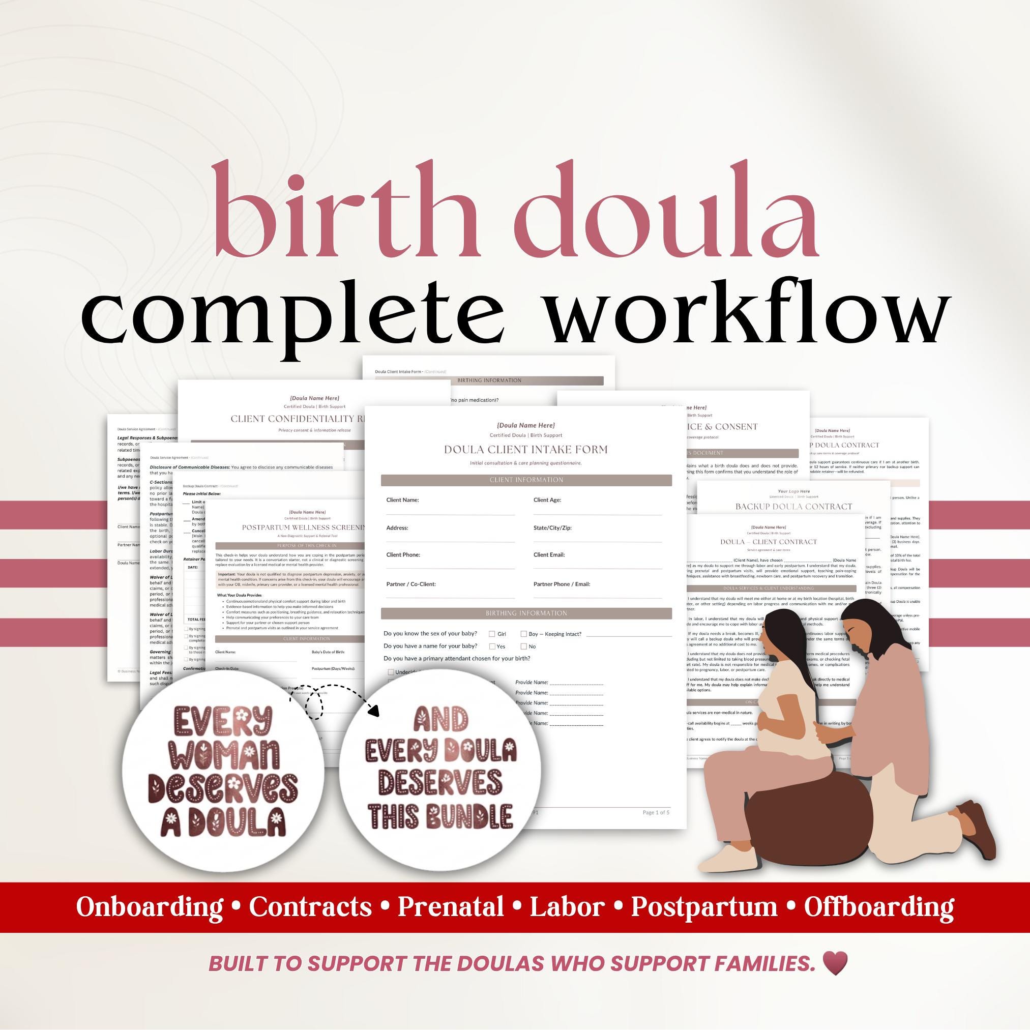 Birth Doula Client Packet & Workflow System