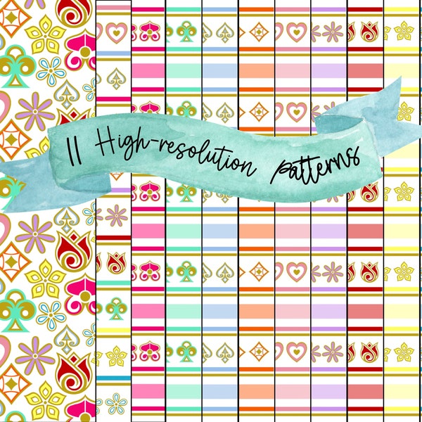 Mad Tea Party Digital Papers Bundle