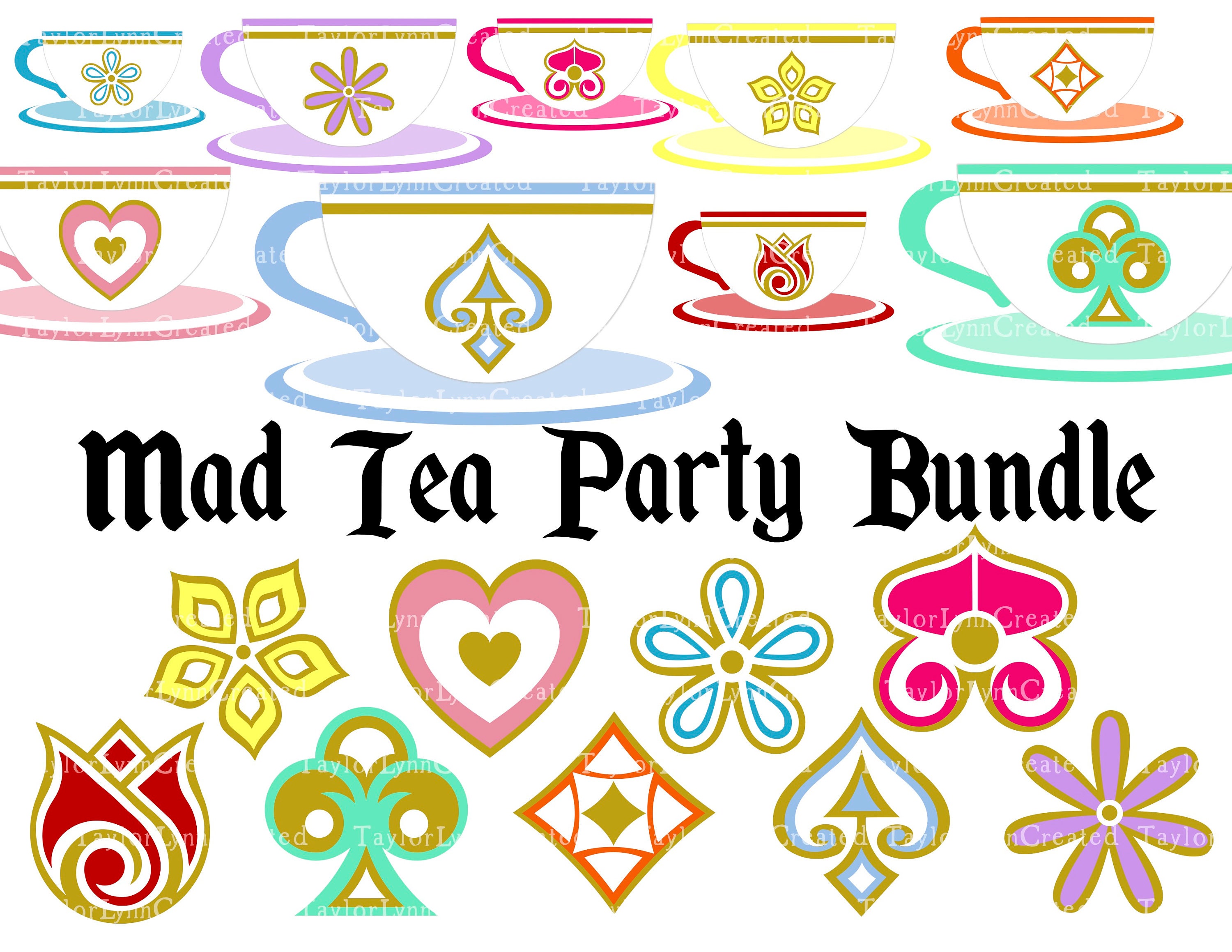 Alice in Wonderland Envelopes, Tea Bag Envelopes, Mad Hatter Party