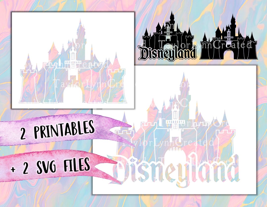 Disneyland Castle Printable And Svg Etsy - Vrogue.co