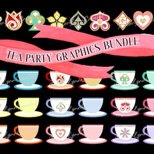 Mad Tea Party Graphics Bundle - Transparent PNG & Layered SVG