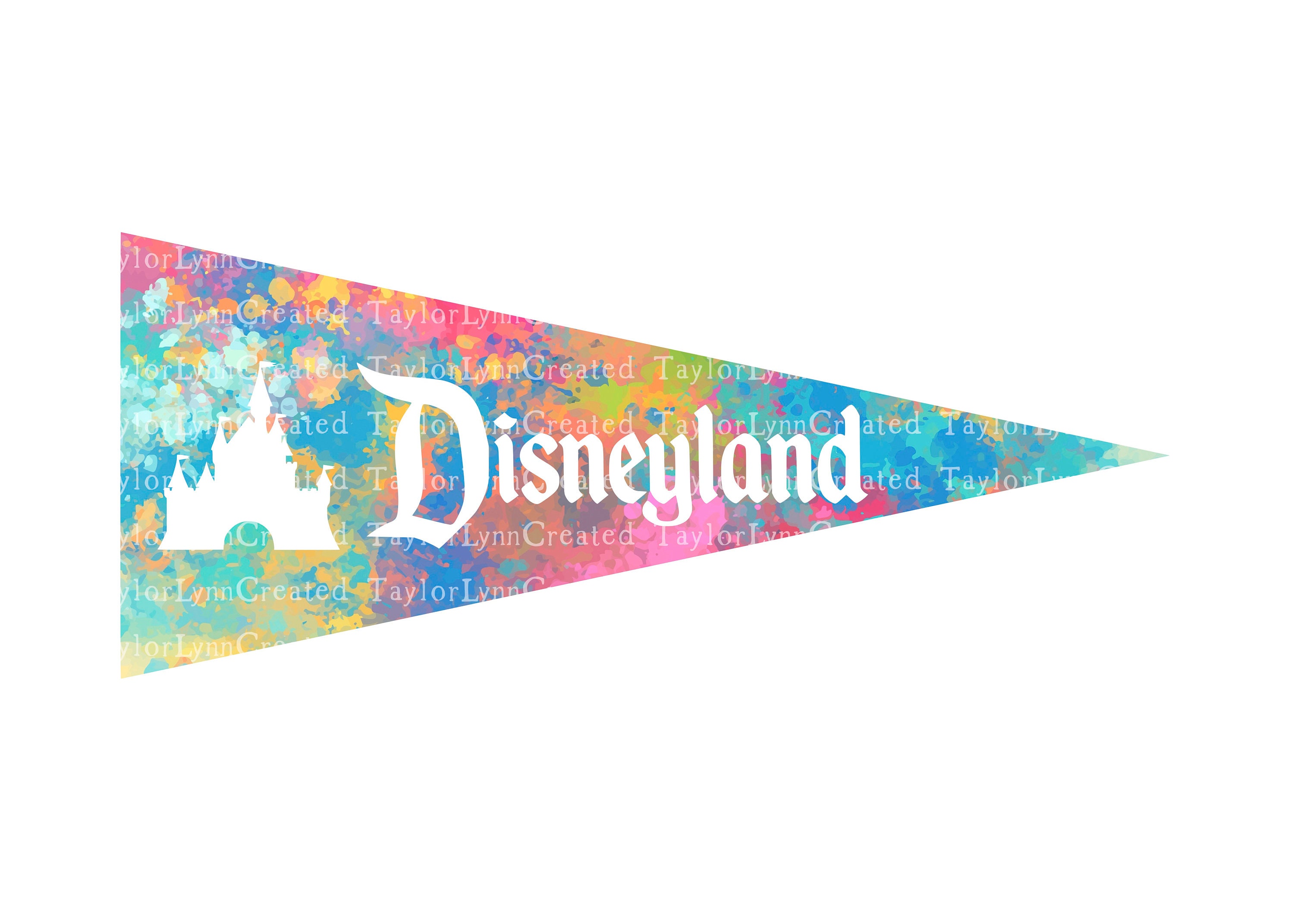 Disneyland Triangle Banner SVG & Printable Etsy
