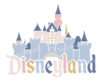 Disneyland Inspired Castle Digital Bundle - JPG SVG PNG