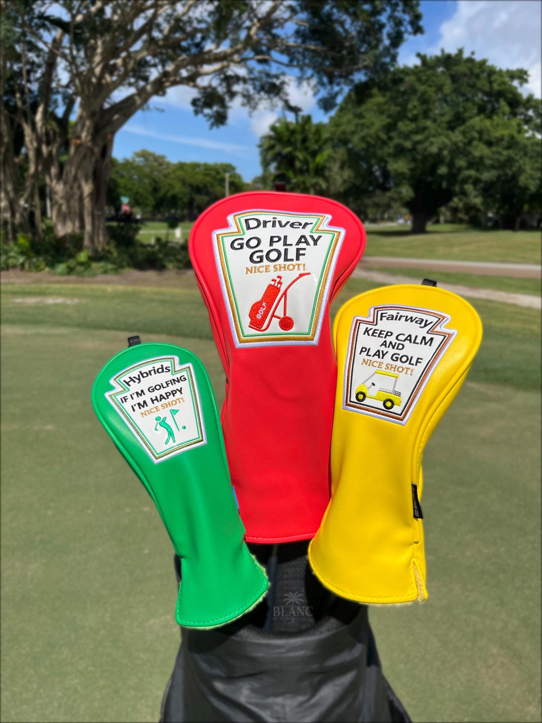 Codomens Ensemble de couvre-clubs de golf à motifs de condiments – Ketchup ...