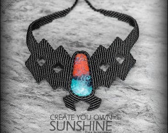 RESERVED! Sonora sunset Necklace Macrame