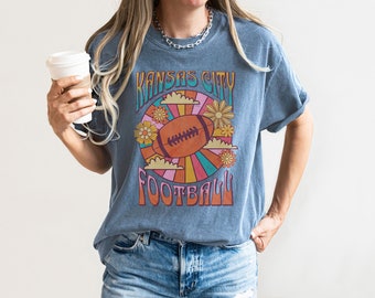Kansas City Football, Comfort Colors, Unisex Garment-Dyed T-shirt