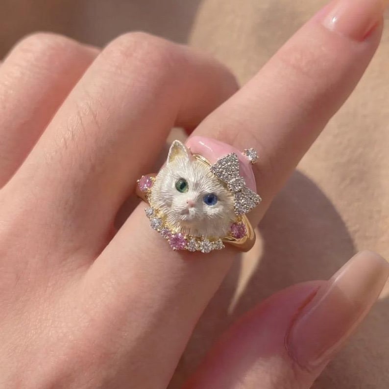 Anillo Kitty Glam gatito