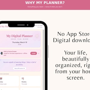 Mobile Planner App 2026 | Lemon Summer Digital Planner for iPhone & Android | Daily Weekly Monthly Habit Tracker | Tap to Install