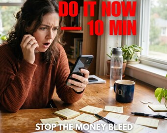 Stop Avoiding Your Finances | 10 Minute Money Action Tool | ADHD Productivity Printable | Beat Money Procrastination PDF
