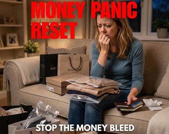Money Panic Reset | Overwhelmed by Bills? | ADHD Finance Printable | Stop Financial Stress Fast | Simple Budget Fix PDF