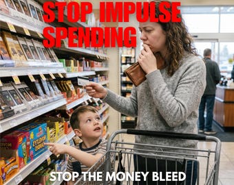Impulse Spending Stopper | ADHD Money Tool | Stop Buying Things You Don’t Need | Budget Reset Printable | Financial Control PDF