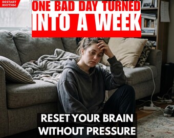 Bad Day Reset Printable for ADHD Overwhelm | Executive Dysfunction Recovery Tool | Mental Shutdown Restart PDF