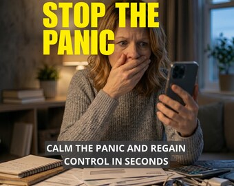 Money Anxiety Help, Money Reset Printable, Financial Panic Relief, Overwhelmed by Money, Budget Reset Tool