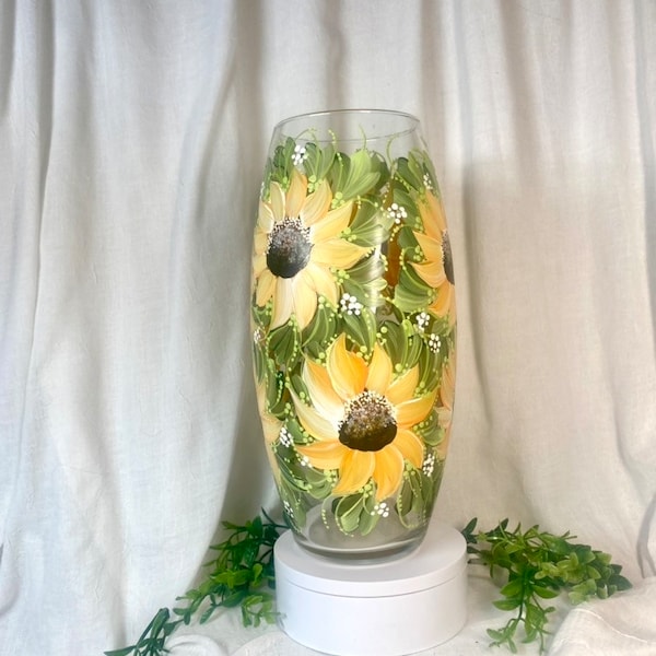 Sunflower Vase Etsy
