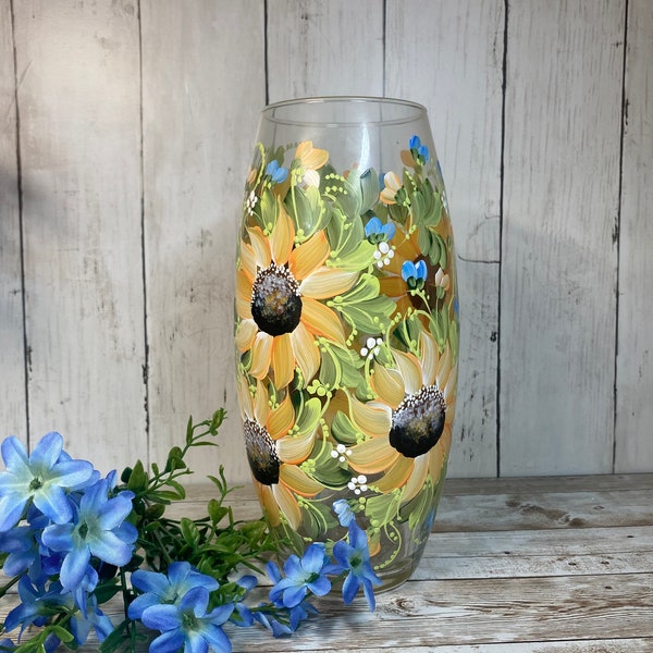 Sunflower Vase Etsy