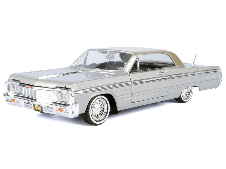 Low Rider Silver The 1964 Chevrolet Impala Lowrider Hard Top Silver Metallic With Gold ...