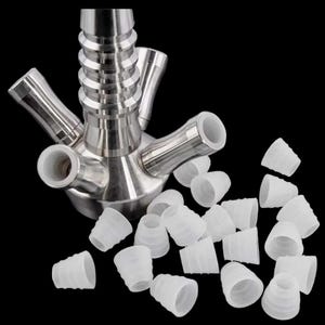 Hookah Hose Seals 10 Pack - Silicone Rubber