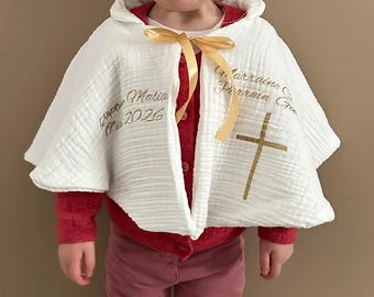 Capa de bautizo personalizada