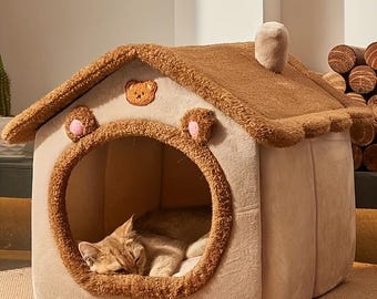 Modern Grey Cat Tree & Scratch Post