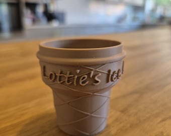 Cono de helado personalizado compatible con la heladería Leapfrog - Impresión 3D