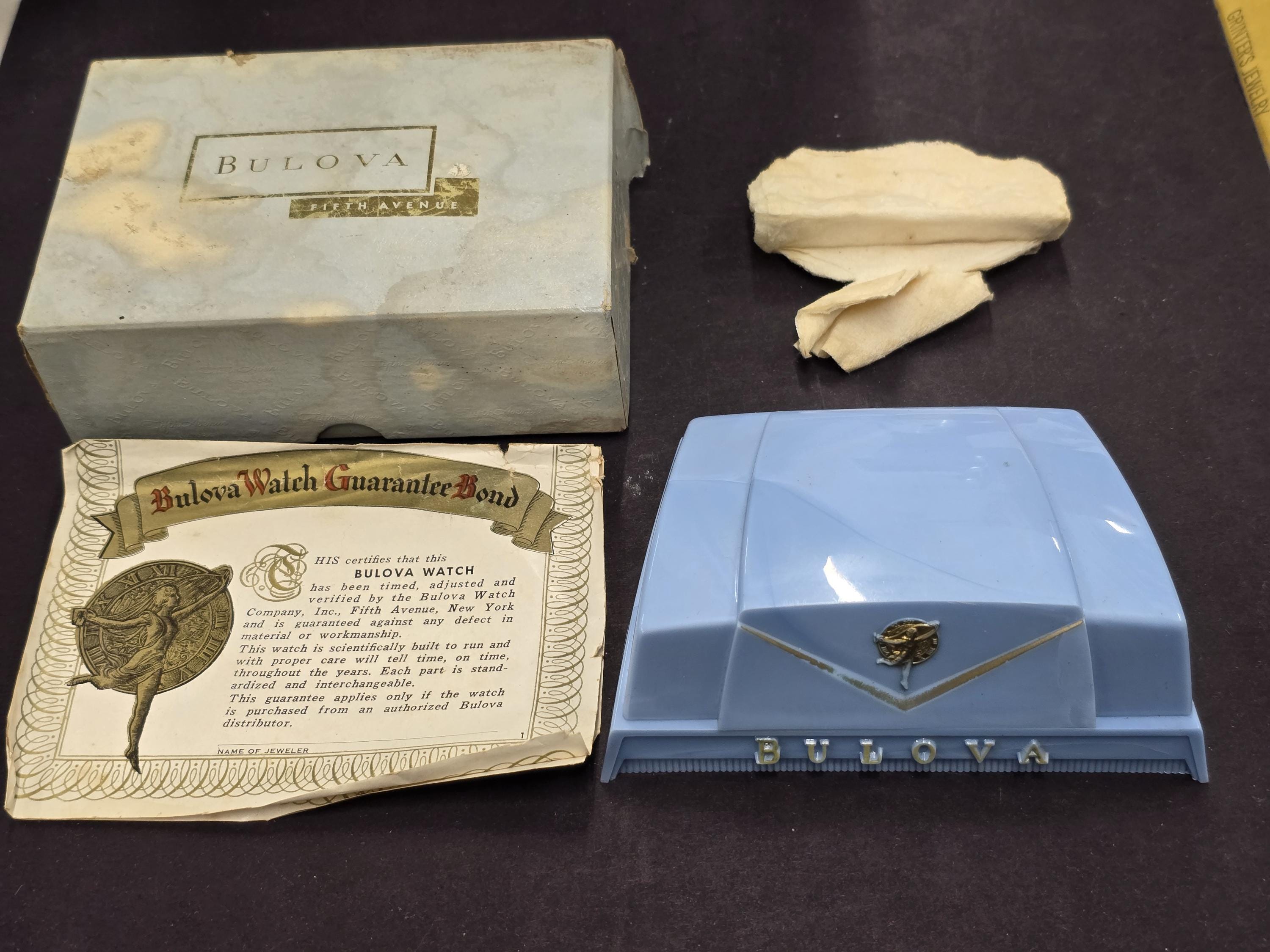 Bulova Light Blue Jewelry Presentation Box 1950’s Bulova Jewelry Box - Etsy main image 3
