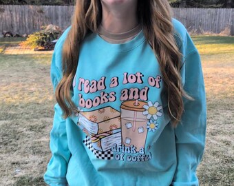 Book Lover Shirt, Retro Reading Tee, Coffee & Books T-Shirt, Booktok Aesthetic, Reader Gift, Cozy Bookish Tee, Cute Librarian Shirt