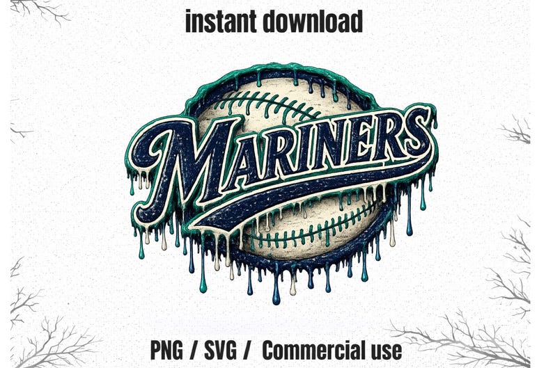 Mariners Border Mariners Graffiti Style PNG SVG File Download - Etsy
