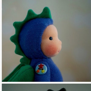 Napling Dragon Pattern PDF Instant Download waldorf cloth doll