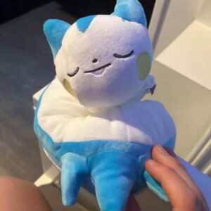 Süßes Plüschtier mit blauem Stern - Weicher Kawaii-Plüsch - Dekoratives Kuscheltier - Geschenk für Kinder & Sammler 25 cm