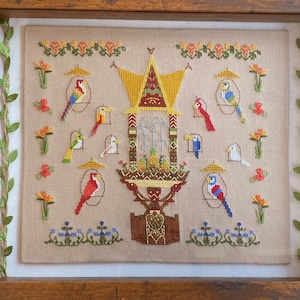 PATTERN - Magical Tiki Room - Enchanted Tiki Room Inspired Cross Stitch Pattern Download