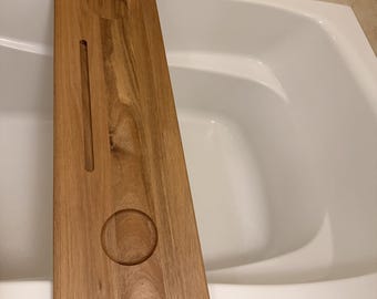 Wooden Bathtub Tray for Freestanding Bath | Bath Tray With Stand | Bathtub Shelf Wood | Bath Accessory Tray | Bathtub Wine Holder