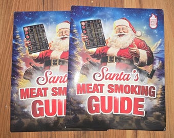 2 Meat Smoking Guide Pellet Grill Accessories Wood Time Temp gift father grandfather