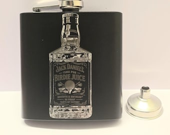 Time For Birdie Juice Flask Golf Funnel Included Adult Beverage