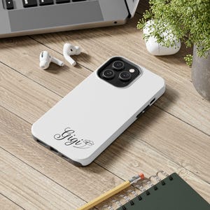 Gigi Script Name Phone Case | Protective Floral Accent Case